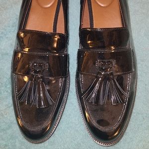 Black Patent Franco Sarto Loafers Sz 11